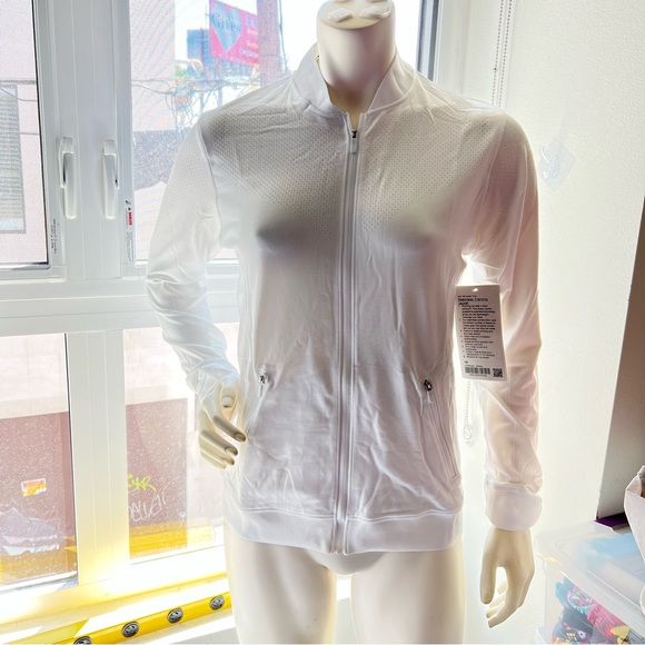 Lululemon Seamless Training Jacket White - Picture 1 of 9